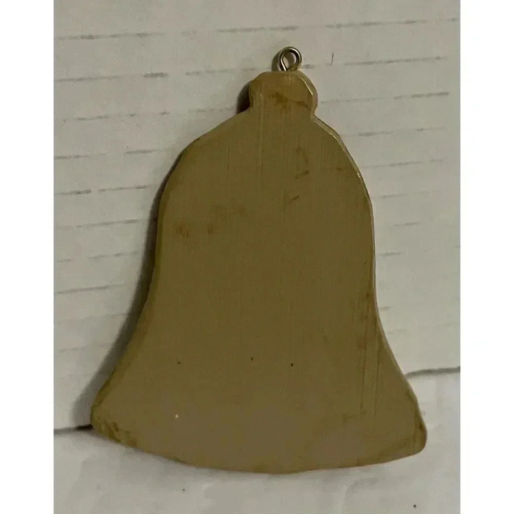 Vintage Old‎ Saint Nick Santa Claus Head Rustic Christmas Ornaments 3 1/4 Inch